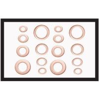 Copper Crush Washers – Sealing Washers for High Pressure Fluid and Gas Joints – Pure Copper Soft Annealed, 6-24mm ID, Automotive Brake, Fuel and Hydraulic Fittings, Compression Sealing Washers